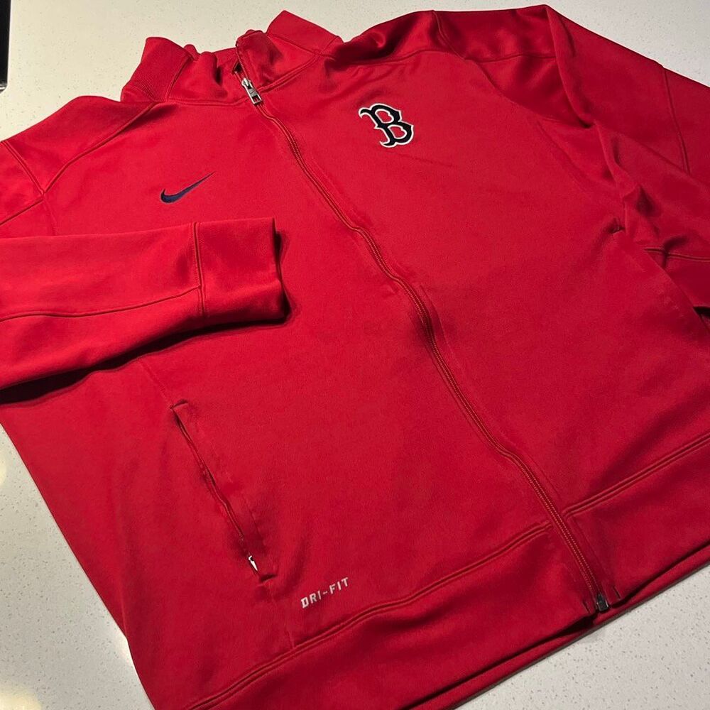 Nike Boston 2015 Boston Red Sox Dri Fit Jacket Mens XXL Red MLB Full Zip 31245X-